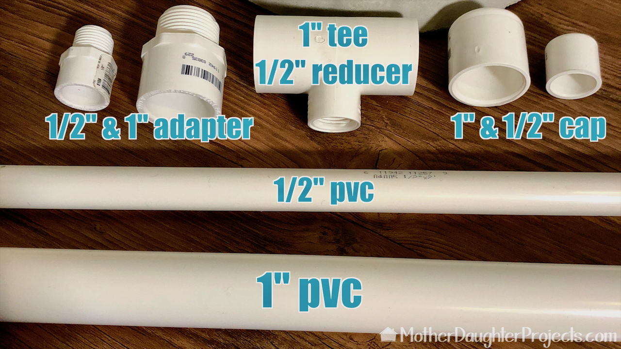 Video tutorial: see how to make a PVC pipe flag stand. Great for garden flags and chalkboards! 