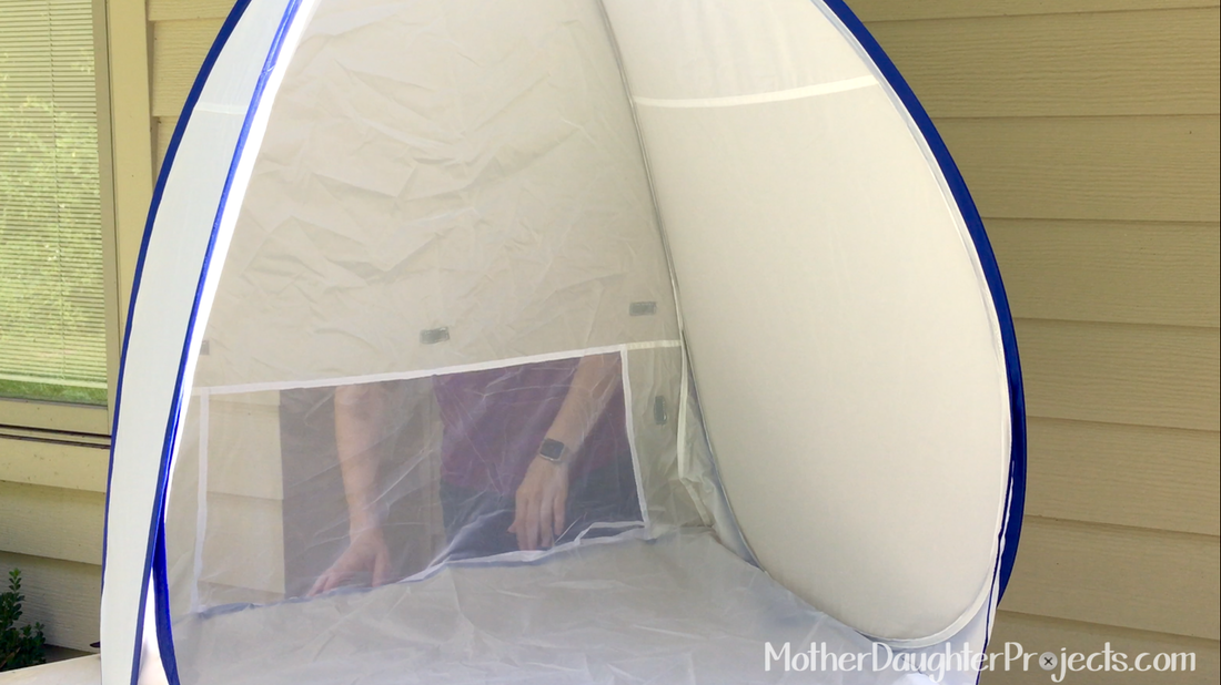 Spray Paint Tent. MotherDaughterProjects.com