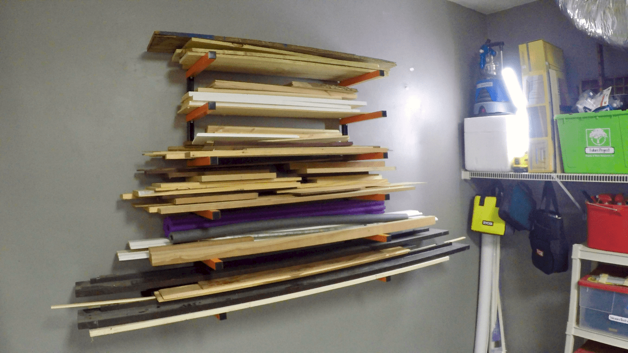 Wood Storage Rack. MotherDaughterProjects.com